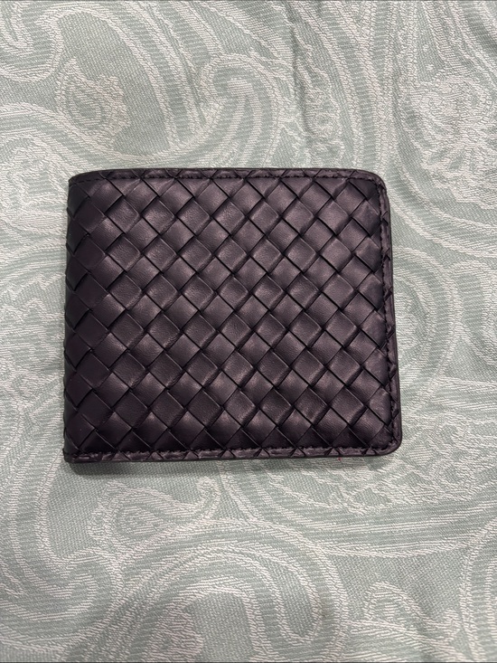 Other - Men's Black Woven faux Leather Bi-Fold Wallet